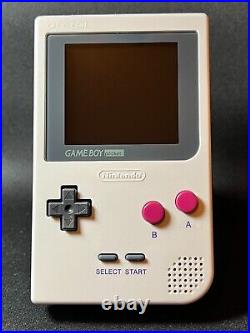 Gameboy Pocket with FunnyPlaying Retro Pixel IPS Backlight LCD (Classic DMG Grey)