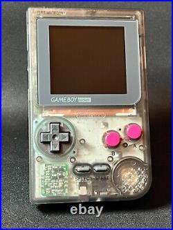Gameboy Pocket with FunnyPlaying Retro Pixel IPS Backlight LCD (Smoke Classic DMG)