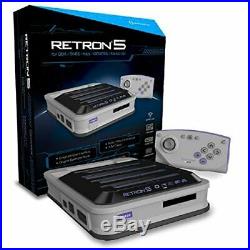 Hyperkin Retron 5 Retro Video Gaming System 5 In 1 Grey Console Video Game