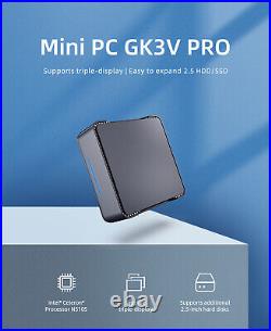 Intel N100 GK3V Pro 512GB SSD +4TB SSD Mini Super PC Retro Video Game console