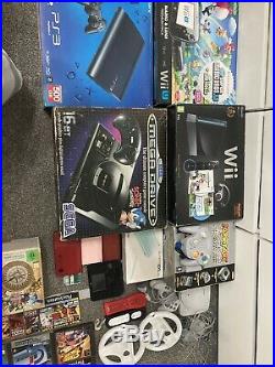 Job Lot Retro Consoles And Games, Nintendo Wii U, Wii, Gamecube, Megadrive Etc
