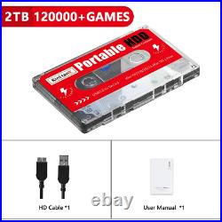 KINHANK Super Console 2T Portable Retro Game HDD 120K+ Games SS/MAME/DC/NAOMI Pl