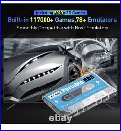 Kinhank 500GB Retro bundle 117000 GAMES 70+ On 2.5 Hard Drive, 2xControllers NEW
