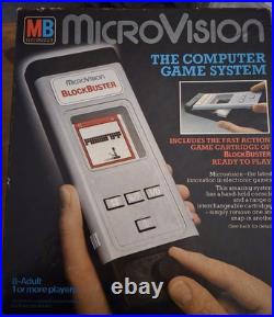 MB MicroVision 1979 Computer Game System Vintage Boxed Retro Console + Games MB MicroVision 1979 Computer Game System Vintage Boxed Retro Console + Games