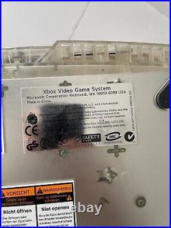 Microsoft Crystal Clear Xbox Console Bundle & 11 Games Bundle Vgc Retro Gaming