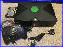 Microsoft Original Xbox V1.0 Black 100+ Games Retro Console