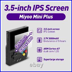 Miyoo Mini Plus Retro Handheld Game Console 3.5 IPS 64GB SD Card Games UK