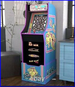 Ms Pacman Arcade Machine with Riser Retro Arcade Cabinet Arcade 1UP New 4 Games