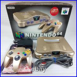 N64 Clear Gold Console complete collectors item retro game Japan Nintendo64 box
