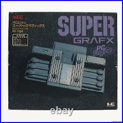 NEC PC Engine Super Grafx Console System PI-TG4 Black Retro Video Game 1989