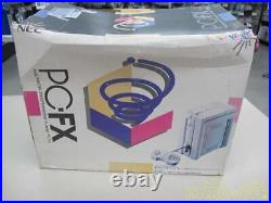 NEC PC-FX with controller, instruction manual, outer box retro game machine