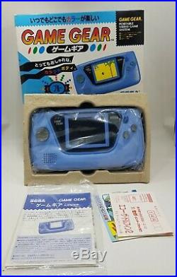 NEW SEGA Game Gear Console Rare HGG-3211 BLUE Tested Retro Vintage JAPAN gg