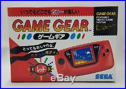 NEW SEGA Game Gear Console Rare HGG-3215 RED Tested Retro Vintage JAPAN gg