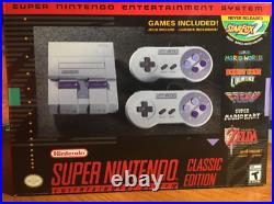 NEW Super Nintendo SNES Classic Mini Retro with 21 Games & 2 Controller UK SELLER
