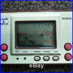 NINTENDO GAME & WATCH Manhole MH-06 GAME AND WATCH Retro Game device Used Tested