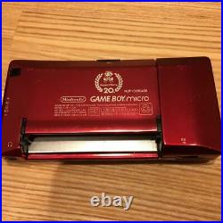 NINTENDO GameBoy Micro 20th Anniversary Edition Famicom Retro Video Game Charger