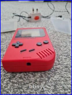 NINTENDO ORIGINAL GAME BOY RED RETRO VINTAGE GENUINE WITH Tetris & super mario