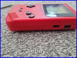 NINTENDO ORIGINAL GAME BOY RED RETRO VINTAGE GENUINE WITH Tetris & super mario