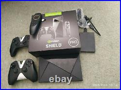 NVIDIA Shield 500GB Android TV + 1TB Hyperspin Retro Game Drive, 2 controllers