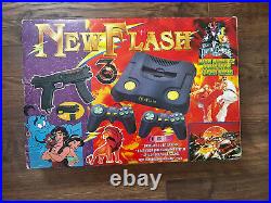 New Flash Retro Vintage Game Console With Joysticks, Light Gun & Cassettes