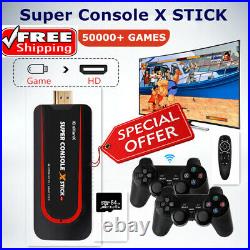 New Super gaming Console X Stick 4K HDMI Wireless Dual Controller Portable Retro