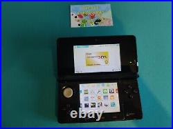 Nintendo 3DS Console Cosmo Black With Ambassador Certificate + Retro Games Rare