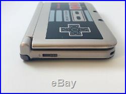 Nintendo 3DS XL Retro NES Edition Silver Handheld System With Charger 4 Games