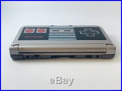 Nintendo 3DS XL Retro NES Edition Silver Handheld System With Charger 4 Games