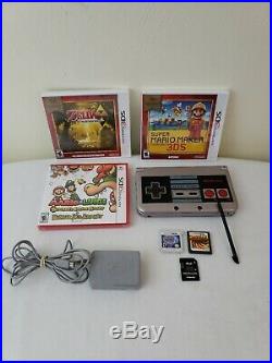 Nintendo 3DS XL Retro Nes Edition with New Games, 4GB Memory Card & Charger! READ