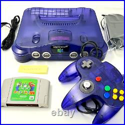 Nintendo 64 N64 Console system Midnight Blue Very good retro game Fedex