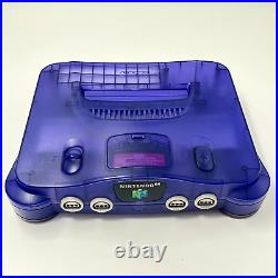 Nintendo 64 N64 Console system Midnight Blue Very good retro game Fedex