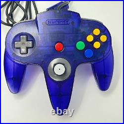 Nintendo 64 N64 Console system Midnight Blue Very good retro game Fedex