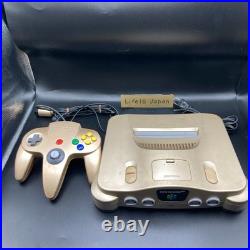 Nintendo 64 N64 Gold Console Set Limited Edition Retro Gaming System Nintendo 64 N64 Gold Console Set Limited Edition Retro Gaming System