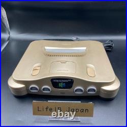 Nintendo 64 N64 Gold Console Set Limited Edition Retro Gaming System Nintendo 64 N64 Gold Console Set Limited Edition Retro Gaming System