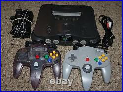 Nintendo 64 N64 Video Game Console Retro Bundle 2 Official OEM Controllers