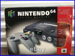 Nintendo 64 N64 Video Game Console System Complete In Box CIB Gaming Retro Set