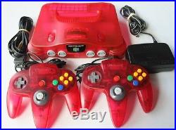 Nintendo 64 N64 Watermelon Red Funtastic Pink Game Console Retro Neon Atomic Lot