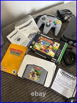 Nintendo 64 bundle console plus daddy kong game used played with condition retro