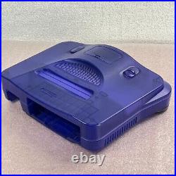Nintendo 64 console Midnight Blue region free N64 limited model retro game Fedex