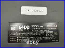 Nintendo 64DD 64-bit Console System Disk Drive 1999 Retro Video Game Vintage