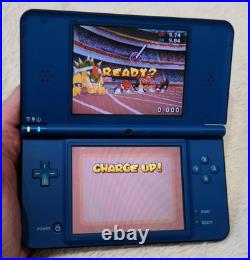 Nintendo DSi XL Blue Retro Console Mario Sonic Game Tested Charger PAL EUR Nintendo DSi XL Blue Retro Console Mario Sonic Game Tested Charger PAL EUR
