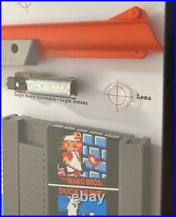Nintendo Duck Hunt Zapper Gun Teardown Wall Frame Art Game Retro