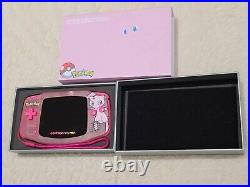 Nintendo Game Boy Advance Mew Pokemon Boxed V3 IPS USB-C Retro Gaming GBA