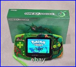 Nintendo Game Boy Advance Rayquaza Pokemon Boxed V3 IPS USB-C Retro Gaming GBA