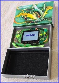 Nintendo Game Boy Advance Rayquaza Pokemon Boxed V3 IPS USB-C Retro Gaming GBA