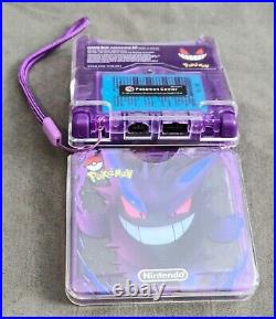 Nintendo Game Boy Advance SP Gengar Pokemon Boxed Charger Retro Gameboy GBA SP