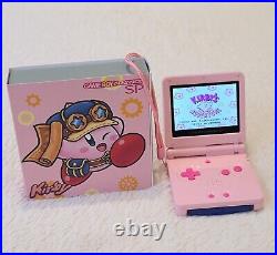 Nintendo Game Boy Advance SP Kirby V5 IPS Screen 369 Games Boxed Charger Retro