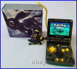 Nintendo Game Boy Advance SP Umbreon Pokemon Boxed Retro Console Backlit IPS M2 Nintendo Game Boy Advance SP Umbreon Pokemon Boxed Retro Console Backlit IPS M2