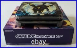 Nintendo Game Boy Advance SP Umbreon Pokemon Boxed Retro Console Backlit IPS M2 Nintendo Game Boy Advance SP Umbreon Pokemon Boxed Retro Console Backlit IPS M2