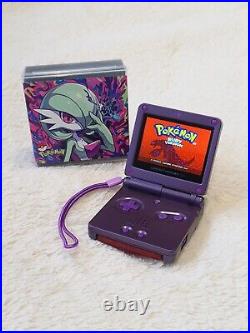 Nintendo Game Boy Advance SP X Gardevoir Pokemon V5 IPS Screen GBA SP Retro